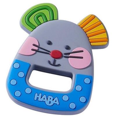 HABA Hochet en silicone 305159 pour la dentition - Publicité HABA Hochet en silicone 305159 pour la dentition - Publicité