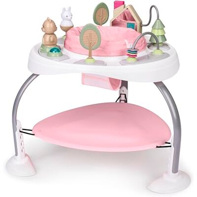 Ingenuity , Spring & Sprout, Centre d’Activités Bébé 2-en-1 avec Jouets et Fonction Sautoir, Jumperoo Se Transforme en Table, Dès 6 Mois, First Forest (Rose) - Publicité Ingenuity , Spring & Sprout, Centre d’Activités Bébé 2-en-1 avec Jouets et Fonction Sautoir, Jumperoo Se Transforme en Table, Dès 6 Mois, First Forest (Rose) - Publicité