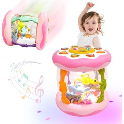 Yeefunjoy Jouet Bebe 6-12 Mois, Océan Projecteur Musical Rotatif Lumineux Jouets Musicaux Rampants Bebe avec Musique Interactifs Tummy Time, Cadeau d'anniversaire Enfant 1 2 3 Ans Garcon Fille (Rose) - Publicité Yeefunjoy Jouet Bebe 6-12 Mois, Océan Projecteur Musical Rotatif Lumineux Jouets Musicaux Rampants Bebe avec Musique Interactifs Tummy Time, Cadeau d'anniversaire Enfant 1 2 3 Ans Garcon Fille (Rose) - Publicité