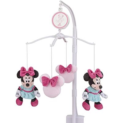 Disney Minnie Mouse Be Happy Pink & Aqua Plush Musical Mobile, Pink, Aqua, Raspberry - Publicité Disney Minnie Mouse Be Happy Pink & Aqua Plush Musical Mobile, Pink, Aqua, Raspberry - Publicité