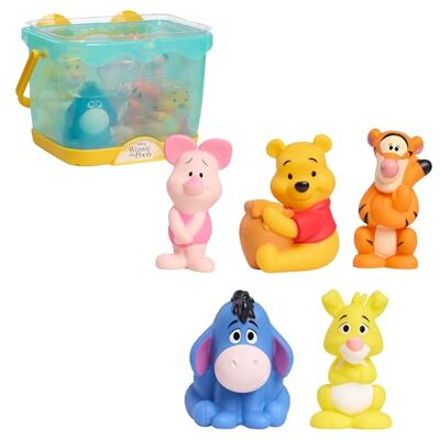 Disney Winnie The Pooh Panier de Bain avec 5 Figurines de Bain - Publicité Disney Winnie The Pooh Panier de Bain avec 5 Figurines de Bain - Publicité