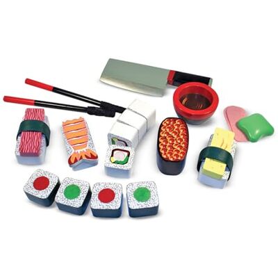 Melissa & Doug Boîte De Sushis 24 Pièces Jeu Imitation Enfant Aliments En Bois Jouet En Bois Boîte De Rangement Jeu D'Activité, De Développement Et D'Apprentissage Dès 3 Ans - Publicité Melissa & Doug Boîte De Sushis 24 Pièces Jeu Imitation Enfant Aliments En Bois Jouet En Bois Boîte De Rangement Jeu D'Activité, De Développement Et D'Apprentissage Dès 3 Ans - Publicité