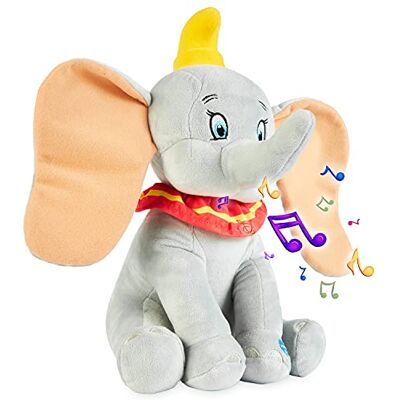 Disney Peluche Bebe Grosse Peluche 28cm Stitch Le Roi Lion Simba Dumbo Peluches Doudou avec Son Jouet Premier Age Cadeau Fille Garcon (Gris Dumbo) - Publicité Disney Peluche Bebe Grosse Peluche 28cm Stitch Le Roi Lion Simba Dumbo Peluches Doudou avec Son Jouet Premier Age Cadeau Fille Garcon (Gris Dumbo) - Publicité