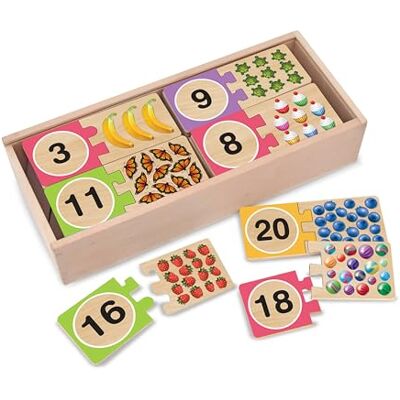 Melissa & Doug - Puzzles numériques autocorrectifs - 3+ Jouet - Publicité Melissa & Doug - Puzzles numériques autocorrectifs - 3+ Jouet - Publicité