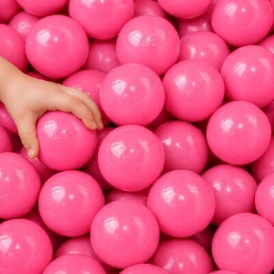 LittleTom 50 Boules Roses pour Piscine a balles Bebe 5,5 cm en Plastique PE balles legeres pour Parc de Jeu ou Tente Jouet pour Interieur et Exterieur - Publicité LittleTom 50 Boules Roses pour Piscine a balles Bebe 5,5 cm en Plastique PE balles legeres pour Parc de Jeu ou Tente Jouet pour Interieur et Exterieur - Publicité