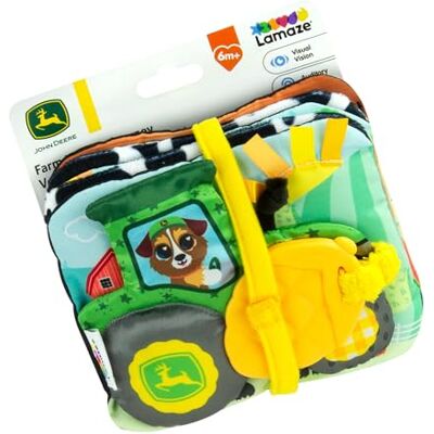 LAMAZE John Deere Voyage de la Ferme à la Table Livre Pliable Doux pour Bébé avec Panneaux Colorés et Noir et Blanc, Bruissements, Pouet-Pouet, Rubans Jouet Sensoriel pour Bébé dès 6 Mois - Publicité LAMAZE John Deere Voyage de la Ferme à la Table Livre Pliable Doux pour Bébé avec Panneaux Colorés et Noir et Blanc, Bruissements, Pouet-Pouet, Rubans Jouet Sensoriel pour Bébé dès 6 Mois - Publicité