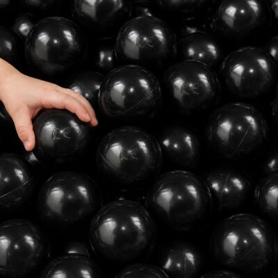 LittleTom 50 Boules Noires pour Piscine a balles Bebe 5,5 cm en Plastique PE balles legeres pour Parc de Jeu ou Tente Jouet pour Interieur et Exterieur - Publicité LittleTom 50 Boules Noires pour Piscine a balles Bebe 5,5 cm en Plastique PE balles legeres pour Parc de Jeu ou Tente Jouet pour Interieur et Exterieur - Publicité