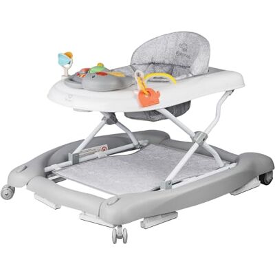 Bronea Trotteur 5 en 1 pour bébé Marche avec fonction balançoire, musique et lumière Aide à la marche pour bébé à partir de 6 mois Hauteur réglable Pliable Gris - Publicité Bronea Trotteur 5 en 1 pour bébé Marche avec fonction balançoire, musique et lumière Aide à la marche pour bébé à partir de 6 mois Hauteur réglable Pliable Gris - Publicité