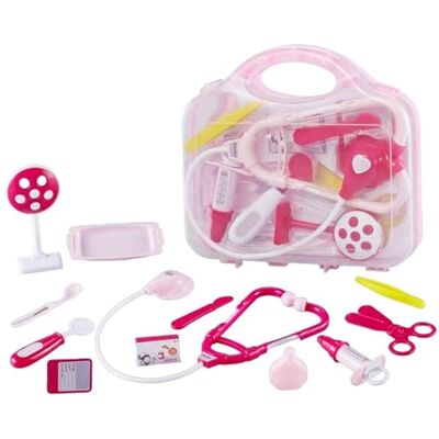 BeVistoso Ensemble de Jeu de Docteur, kit Docteur pour Enfants, Ensemble Jeu Simulation 12 pièces avec étui Transport Robuste – Jouet rôle imaginatif pour Les Tout-Petits et Les Enfants d'âge - Publicité BeVistoso Ensemble de Jeu de Docteur, kit Docteur pour Enfants, Ensemble Jeu Simulation 12 pièces avec étui Transport Robuste – Jouet rôle imaginatif pour Les Tout-Petits et Les Enfants d'âge - Publicité