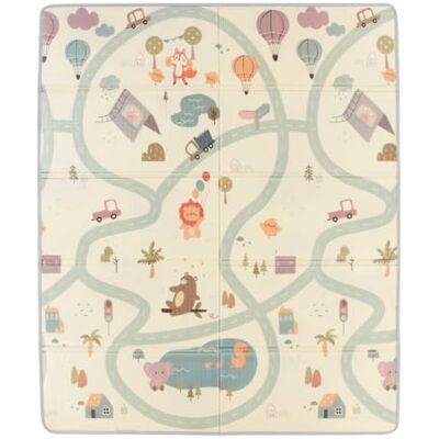 Tinéo Maxi Tapis D'Eveil Reversible Tapis De Jeu 2 Faces Face Animaux/Face Circuit Voitures Dense Imperméable (Animaux/Voitures) - Publicité Tinéo Maxi Tapis D'Eveil Reversible Tapis De Jeu 2 Faces Face Animaux/Face Circuit Voitures Dense Imperméable (Animaux/Voitures) - Publicité