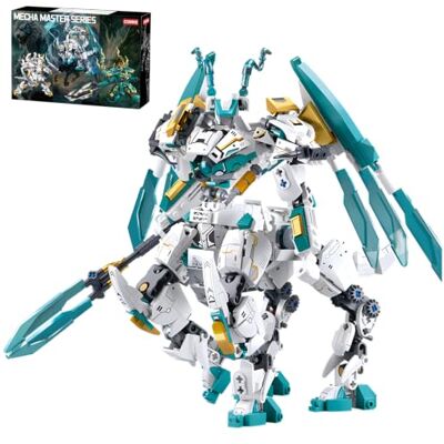 CSNRHG Cheval Blanc Dragon Samouraï Mech Robot Modèle Chevalier 2 en 1 Ensemble de Blocs de Construction Jouet Mythique Anniversaire pour Âge 8+ Enfants Adultes Adolescents 731 Pièces - Publicité CSNRHG Cheval Blanc Dragon Samouraï Mech Robot Modèle Chevalier 2 en 1 Ensemble de Blocs de Construction Jouet Mythique Anniversaire pour Âge 8+ Enfants Adultes Adolescents 731 Pièces - Publicité