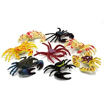 Ogquaton Mini Simulation Crab Mould Crab-forme Jouet Enfants Jouet Modèle Fabriqué avec du plastique Paquet de 8 Pcs Couleur Aléatoire Portable et Utile - Publicité Ogquaton Mini Simulation Crab Mould Crab-forme Jouet Enfants Jouet Modèle Fabriqué avec du plastique Paquet de 8 Pcs Couleur Aléatoire Portable et Utile - Publicité