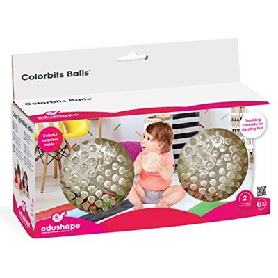 Edushape BSM - 2 Souples Transparentes Jouet D'Eveil Balles Sensorielles, Ed 706192, 20 - Publicité Edushape BSM - 2 Souples Transparentes Jouet D'Eveil Balles Sensorielles, Ed 706192, 20 - Publicité