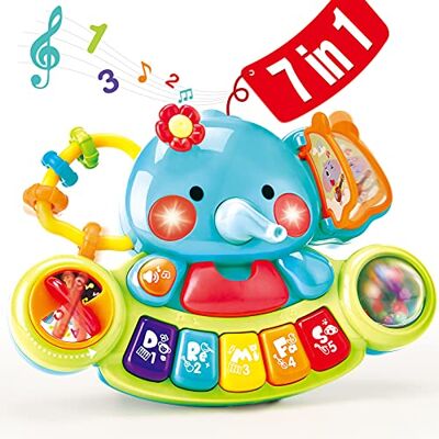 hahaland Jouet Éveil Bébé 6 Mois, Jouet Bebe Musical Piano pour 6 9 12 Mois - Publicité hahaland Jouet Éveil Bébé 6 Mois, Jouet Bebe Musical Piano pour 6 9 12 Mois - Publicité