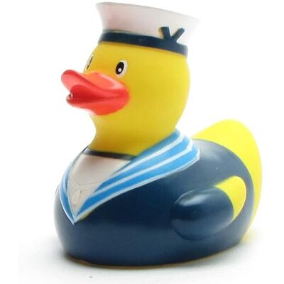 Duckshop Marin Canard de bain Bleu I Canard couineur 10 cm - Publicité Duckshop Marin Canard de bain Bleu I Canard couineur 10 cm - Publicité