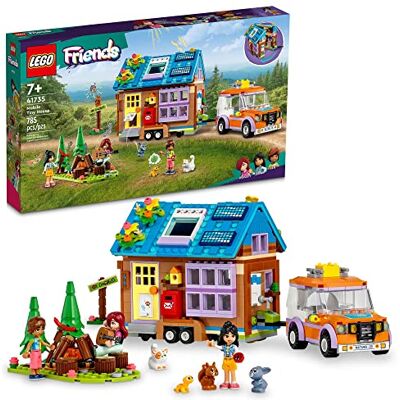 Lego Friends Mobile Tiny House 41735, Juego de casa de muñecas con Apertura de Campamento en el Bosque con Coche de Juguete, Mini muñecas Leo y Liann, Idea de Regalo para niños 7 Plus - Publicité Lego Friends Mobile Tiny House 41735, Juego de casa de muñecas con Apertura de Campamento en el Bosque con Coche de Juguete, Mini muñecas Leo y Liann, Idea de Regalo para niños 7 Plus - Publicité