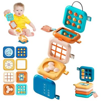 Bacxzomx Cube d'Activité Bébé 8 en 1, Busy Board Jouet Montessori Âge 1 An, Jeux Montessori 1-2 Ans, Jouet de Voyage Bébé pour Avion et Voiture, Jouet Fille Garçon 1 An, Cadeau Enfant Anniversaire Noël - Publicité Bacxzomx Cube d'Activité Bébé 8 en 1, Busy Board Jouet Montessori Âge 1 An, Jeux Montessori 1-2 Ans, Jouet de Voyage Bébé pour Avion et Voiture, Jouet Fille Garçon 1 An, Cadeau Enfant Anniversaire Noël - Publicité