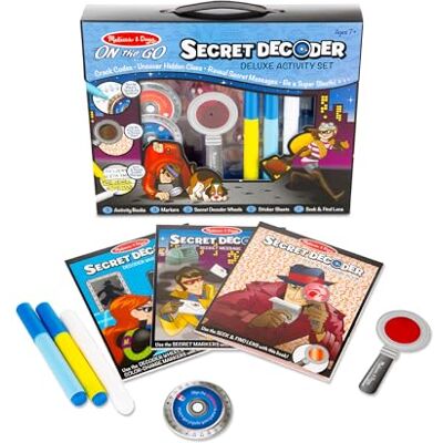 Melissa & Doug Kit De Détective 50 Activités Codes Enigmes Mystères Jeu Imitation Jouet En Bois Jouet D'Activité, De Développement, D'Apprentissage Cadeau Enfant 7 Ans Et + - - Publicité Melissa & Doug Kit De Détective 50 Activités Codes Enigmes Mystères Jeu Imitation Jouet En Bois Jouet D'Activité, De Développement, D'Apprentissage Cadeau Enfant 7 Ans Et + - - Publicité