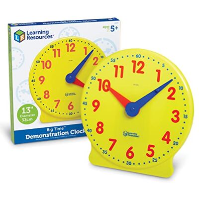 Learning Resources Big Time™ Horloge d'apprentissage de démonstration de 12 Heures® - Publicité Learning Resources Big Time™ Horloge d'apprentissage de démonstration de 12 Heures® - Publicité