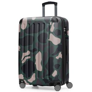 Hauptstadtkoffer Spree – Valise Rigide Taille Moyenne, Serrure TSA, 4 Roues, Trolley, Valise de Voyage, Bagage Extensible, 65 cm, 74 litres, Camouflage - Publicité Hauptstadtkoffer Spree – Valise Rigide Taille Moyenne, Serrure TSA, 4 Roues, Trolley, Valise de Voyage, Bagage Extensible, 65 cm, 74 litres, Camouflage - Publicité