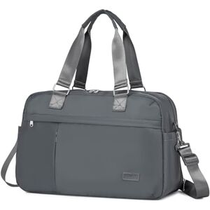 KONO Sac de voyage pour homme et femme Sac de sport extensible Imperméable Séparation sèche et humide Sac de voyage pour voyage, gym, travail, plage, loisirs, gris - Publicité KONO Sac de voyage pour homme et femme Sac de sport extensible Imperméable Séparation sèche et humide Sac de voyage pour voyage, gym, travail, plage, loisirs, gris - Publicité