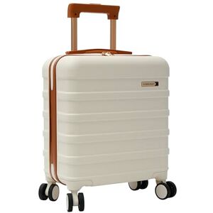 Cabin Max Anode Bagage à Main Léger Rigide 4 Roues Cadenas à Combinaison, Crème/marron, 45 x 36 x 20cm - Publicité Cabin Max Anode Bagage à Main Léger Rigide 4 Roues Cadenas à Combinaison, Crème/marron, 45 x 36 x 20cm - Publicité