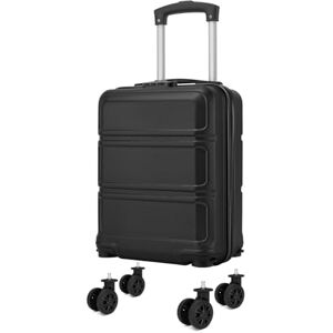 Kono Valise Cabine Ryanair 15 Pouces 40x30x20, Petite Valise à Roues Amovibles, Bagage à Main Approuvé par la Compagnie Aérienne pour sous Le Siège, Trolley Léger à Coque Dure ABS+PC (Noir) - Publicité Kono Valise Cabine Ryanair 15 Pouces 40x30x20, Petite Valise à Roues Amovibles, Bagage à Main Approuvé par la Compagnie Aérienne pour sous Le Siège, Trolley Léger à Coque Dure ABS+PC (Noir) - Publicité