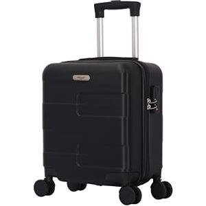 TROLLEY ADC Valise Cabine 45x36x20cm Approuvé Bagage Cabine EasyJet, Vueling & +100 Compagnies Aériennes Coque Rigide Anti-Choc (Noir) - Publicité TROLLEY ADC Valise Cabine 45x36x20cm Approuvé Bagage Cabine EasyJet, Vueling & +100 Compagnies Aériennes Coque Rigide Anti-Choc (Noir) - Publicité