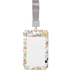 MONIKAR Corgi Porte-carte à motifs, unisexe, porte-badge, porte-carte d'identité, porte-pass de travail, beau et accrocheur. Publicité MONIKAR Corgi Porte-carte à motifs, unisexe, porte-badge, porte-carte d'identité, porte-pass de travail, beau et accrocheur. Publicité