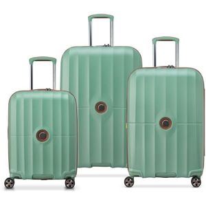 DELSEY Paris CARROUSEL 2 Valise soute Rigide Extensible 76cm x 49cm x 32cm Set de 3 VALISES Vert - Publicité DELSEY Paris CARROUSEL 2 Valise soute Rigide Extensible 76cm x 49cm x 32cm Set de 3 VALISES Vert - Publicité