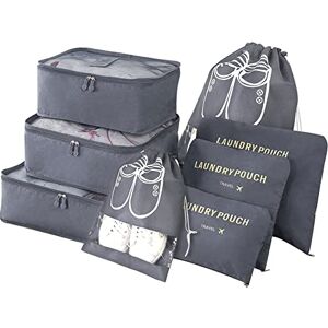 Vicloon Organisateur de Voyage, Lot de 8 Organiseurs de Bagage pour Voyage,Différents Tailles des Cubes Étanche Sacs de Voyage Rangement(Gris) - Publicité Vicloon Organisateur de Voyage, Lot de 8 Organiseurs de Bagage pour Voyage,Différents Tailles des Cubes Étanche Sacs de Voyage Rangement(Gris) - Publicité