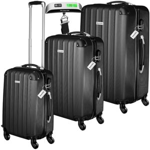 tectake® Set de Valises de Voyage 3 Pcs. Valise Grande Taille, Soute, Cabine et Petite Valise Sacs de Voyage Valises Maternité ABS avec roulettes 360° Poignée télescopique Pèse Bagage - Publicité tectake® Set de Valises de Voyage 3 Pcs. Valise Grande Taille, Soute, Cabine et Petite Valise Sacs de Voyage Valises Maternité ABS avec roulettes 360° Poignée télescopique Pèse Bagage - Publicité