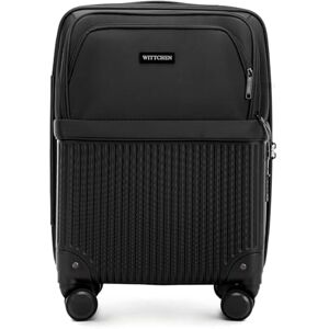 WITTCHEN Axis 55x37x21,5 Valise Cabine Bagage à Main Trolley Cabine Hybride ABS Nylon avec Compartiment Ordinateur 15 Pouces Serrure TSA Poignée télescopique roulettes 360° Valise légère Noir - Publicité WITTCHEN Axis 55x37x21,5 Valise Cabine Bagage à Main Trolley Cabine Hybride ABS Nylon avec Compartiment Ordinateur 15 Pouces Serrure TSA Poignée télescopique roulettes 360° Valise légère Noir - Publicité