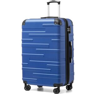 COOLIFE Valise Grande Taille Grand Chariot Rigide 77x54x30 cm Valise Extensibles ABS avec 4 roulettes Pivotantes 360° Cadenas TSA Poignée télescopique (Bleu Marine, 77cm) - Publicité COOLIFE Valise Grande Taille Grand Chariot Rigide 77x54x30 cm Valise Extensibles ABS avec 4 roulettes Pivotantes 360° Cadenas TSA Poignée télescopique (Bleu Marine, 77cm) - Publicité