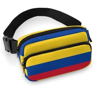 peiyeety Sac Banane Tendance et décoratif, Petit Format, Portable avec Sangle réglable, pour Femmes et Hommes, Motif Drapeau de la Colombie - Publicité peiyeety Sac Banane Tendance et décoratif, Petit Format, Portable avec Sangle réglable, pour Femmes et Hommes, Motif Drapeau de la Colombie - Publicité