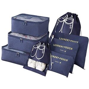 Vicloon Organisateur de Voyage, Lot de 8 Organiseurs de Bagage pour Voyage,Différents Tailles des Cubes Étanche Sacs de Voyage Rangement (Bleu foncé) - Publicité Vicloon Organisateur de Voyage, Lot de 8 Organiseurs de Bagage pour Voyage,Différents Tailles des Cubes Étanche Sacs de Voyage Rangement (Bleu foncé) - Publicité