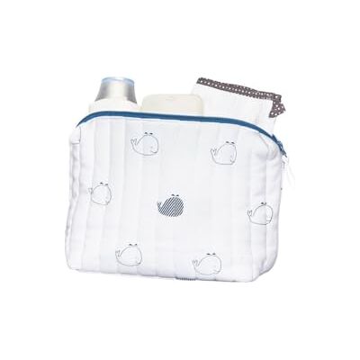 Sauthon Trousse de toilette en coton Bio blanc - Publicité Sauthon Trousse de toilette en coton Bio blanc - Publicité