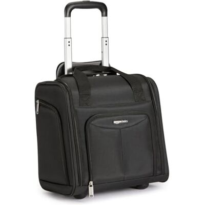 Amazon Basics Bagage cabine compact, 34 x 24 x 36cm, Noir - Publicité Amazon Basics Bagage cabine compact, 34 x 24 x 36cm, Noir - Publicité