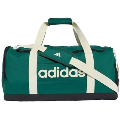 Adidas Mixte Essentials Linear Duffel Bag Duffel_Bag, Collegiate Green/Ivory, M - Publicité Adidas Mixte Essentials Linear Duffel Bag Duffel_Bag, Collegiate Green/Ivory, M - Publicité