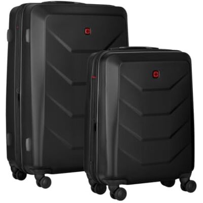 Wenger Prymo Set de 2 Valises Rigides S + L, 36/43 l + 93/107 l Extensible Valise cabine et grande valise pour voyages de longue duree avec serrure TSA, 4 roues doubles et coque en ABS et PC. Publicité Wenger Prymo Set de 2 Valises Rigides S + L, 36/43 l + 93/107 l Extensible Valise cabine et grande valise pour voyages de longue duree avec serrure TSA, 4 roues doubles et coque en ABS et PC. Publicité