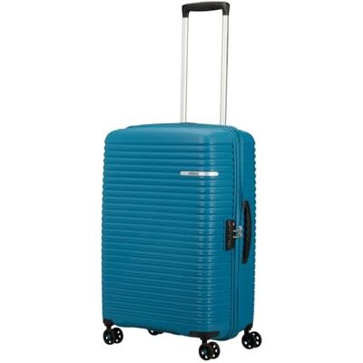 American Tourister Chariot Liftoff, Surf Teal, m, Valise rigide à roulettes doubles à 360° - Publicité American Tourister Chariot Liftoff, Surf Teal, m, Valise rigide à roulettes doubles à 360° - Publicité