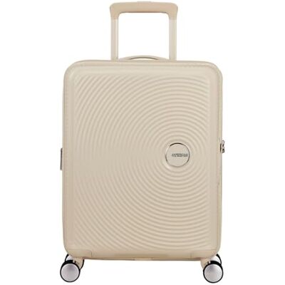 American Tourister Soundbox Spinner 55/20 TSA EXP Trolley Coconut Sand écru - Publicité American Tourister Soundbox Spinner 55/20 TSA EXP Trolley Coconut Sand écru - Publicité