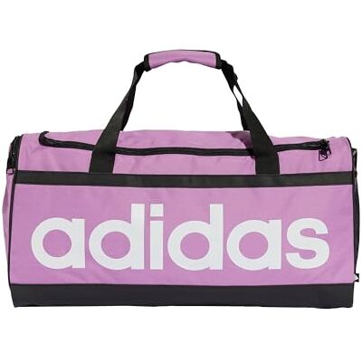 Adidas Mixte Essentials Linear Duffel Bag, preloved Purple/White, M - Publicité Adidas Mixte Essentials Linear Duffel Bag, preloved Purple/White, M - Publicité