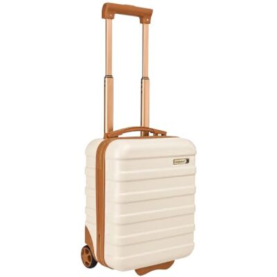 Cabin Max Anode Valise à main légère avec coque rigide, 4 roues, serrure à combinaison, ivoire - Publicité Cabin Max Anode Valise à main légère avec coque rigide, 4 roues, serrure à combinaison, ivoire - Publicité