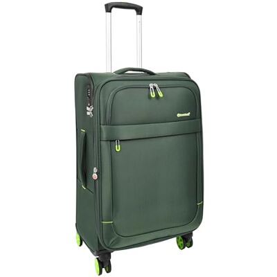 A1 FASHION GOODS Double valise souple à 4 roues légères et extensibles avec serrure TSA, Vert, Medium Check-in 24", Valise extensible à roulettes souple - Publicité A1 FASHION GOODS Double valise souple à 4 roues légères et extensibles avec serrure TSA, Vert, Medium Check-in 24", Valise extensible à roulettes souple - Publicité