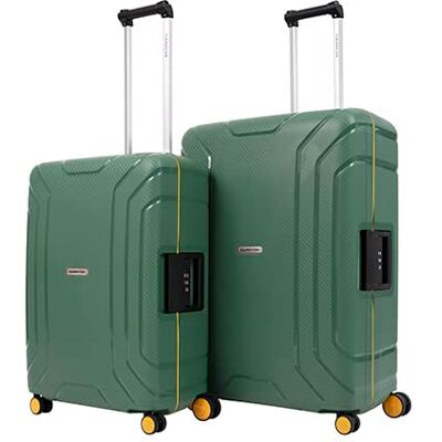 CarryOn Steward Set de 2 valises rigides sans Zip M+L Valise sans Fermeture éclair (Vert, XL) - Publicité CarryOn Steward Set de 2 valises rigides sans Zip M+L Valise sans Fermeture éclair (Vert, XL) - Publicité