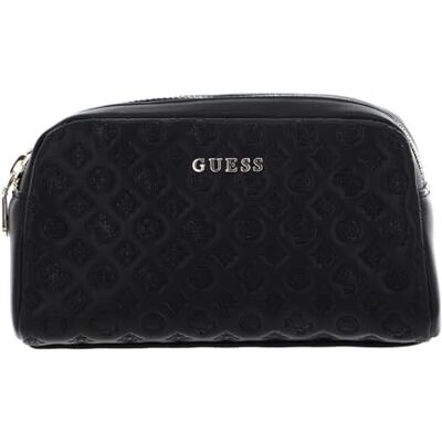 Guess sac d’accessoires Double Zip Black noir - Publicité Guess sac d’accessoires Double Zip Black noir - Publicité