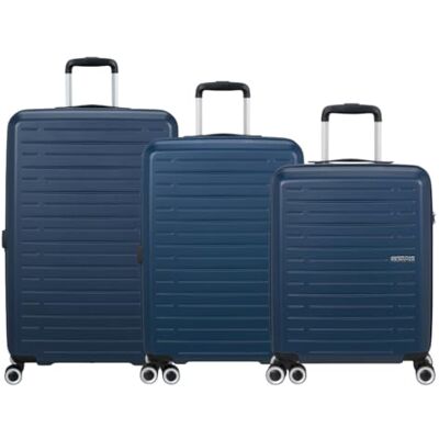 American Tourister Ensemble trolley Aerojoy (S+M+L), Bleu foncé 1247, Ensemble (S + M + L), Classique - Publicité American Tourister Ensemble trolley Aerojoy (S+M+L), Bleu foncé 1247, Ensemble (S + M + L), Classique - Publicité