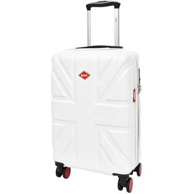 A1 FASHION GOODS Valise à 8 roues avec cadenas rigide Motif Union Jack britannique, blanc, Cabin, Valise rigide avec roulettes pivotantes - Publicité A1 FASHION GOODS Valise à 8 roues avec cadenas rigide Motif Union Jack britannique, blanc, Cabin, Valise rigide avec roulettes pivotantes - Publicité