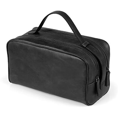 Londo Sac Voyage Cuir Véritable 2 Compartiments Unisexe, Bagage Cabine, Trousse Toilette, 29x16x13cm Noir, Marron, Vert, Bleu Marine, Gris, Camel - Publicité Londo Sac Voyage Cuir Véritable 2 Compartiments Unisexe, Bagage Cabine, Trousse Toilette, 29x16x13cm Noir, Marron, Vert, Bleu Marine, Gris, Camel - Publicité